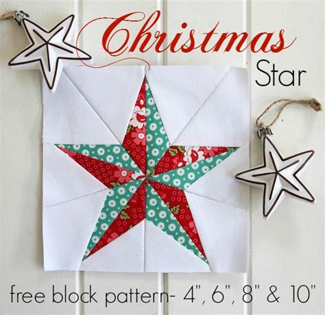 Christmas Star- Free Quilt Block Pattern - Threadbare Creations