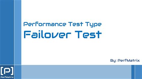 What Is Failover Test In Performance Testing Youtube