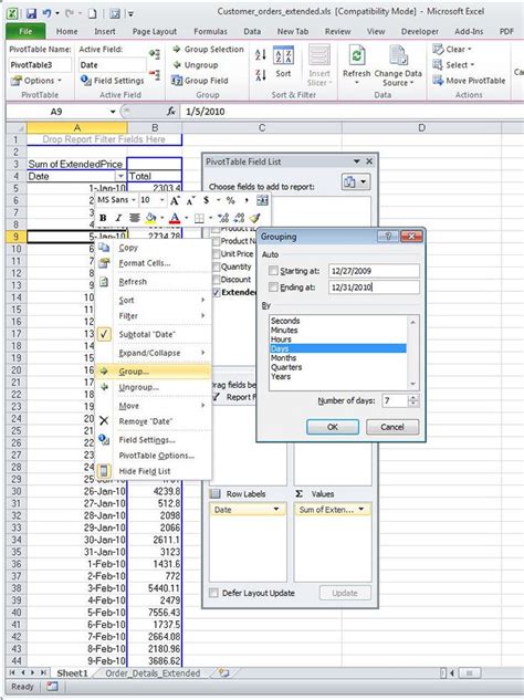 Group Data In An Excel Pivot Table