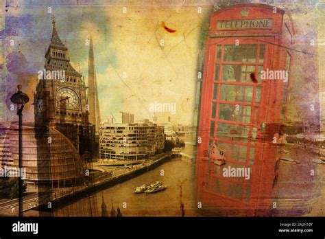 London art design illustration Stock Photo - Alamy