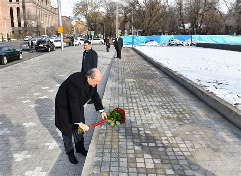 President Armen Sarkissian paid tribute to the memory of the victims of ...