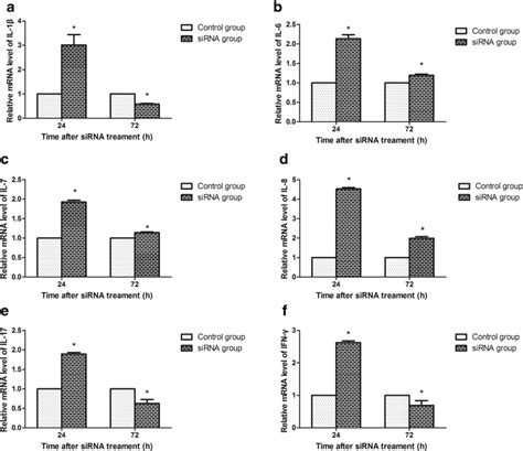 Effect Of Selk Silencing On MRNA Expressions At 24 And 72 H After SiRNA