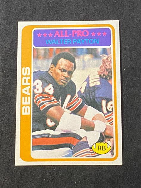 Lot 1978 Topps Walter Payton