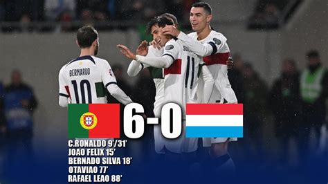 Cristiano Ronaldo Cetak Brace Portugal Vs Luxemburg 6 0 YouTube