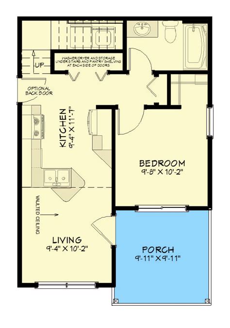 Story Bedroom Cottage Home With Loft House Plan