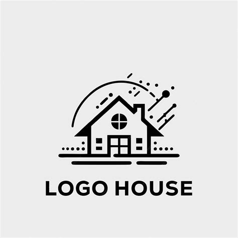Premium Vector | Black house logo
