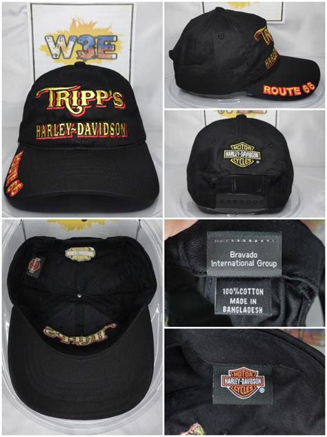 Tripps Harley Davidson Route 66 Snapback Black Mens Fashion Watches