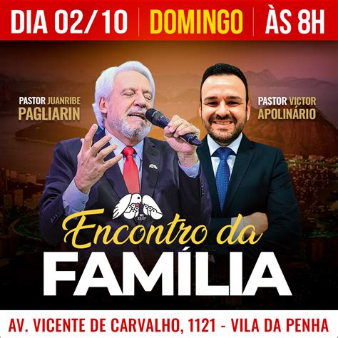 Atenção Rio de Janeiro hoje tem ministração especial do Pastor