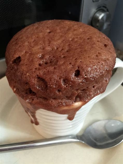 Homemade Microwave Chocolate Mug Cake Skint Dad Recipe Microwave