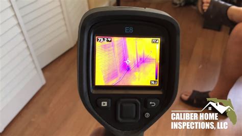 Finding Moisture During A Home Inspection Using A Thermal Imaging Camera Youtube