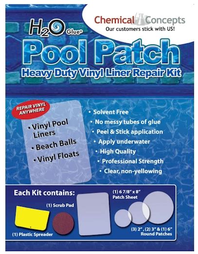 Peel And Stick Underwater Vinyl Pool Patch Pool Patch