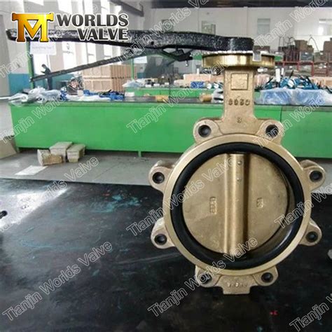 Aluminum Bronze C C Body And Disc Butterfly Valve For