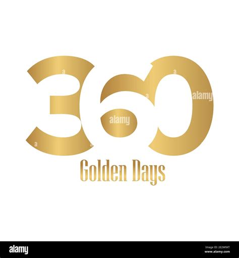 360 Golden Days Vector Logo Design Stock Vector Image And Art Alamy