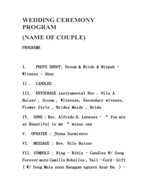 Simple Emcee Script For Wedding Reception Nodefity