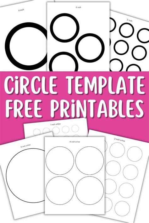 Circle template free printables small medium and large sizes – Artofit