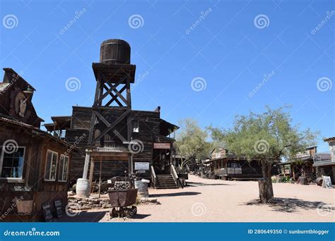 Goldfield Ghost Town Arizona Editorial Image Image Of Skyline Castle 280649350