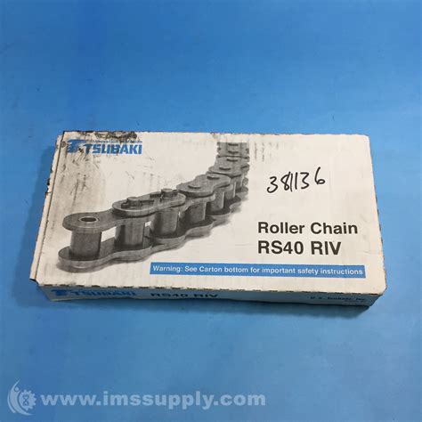 Tsubaki Rs40 Riv Roller Chain Rs40 Riv Ims Supply