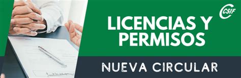 CSIF CIRCULAR DE LICENCIAS Y PERMISOS