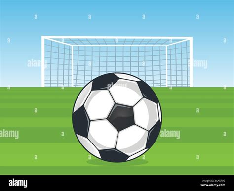 Soccer Penalty Kick Field Ball Stock Vector Image And Art Alamy