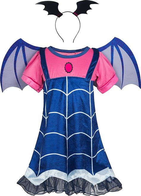 Girls Vampirina Cartoon Costume Vampirina Skirt Set Cosplay Outfit