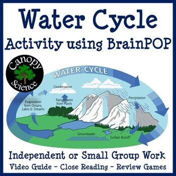 Water Cycle Activity Using Brainpop By Canopy Science Tpt