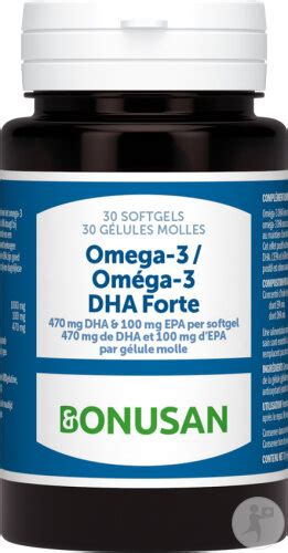 Bonusan Oméga 3 Dha Forte 30 Gélules Molles Newpharma