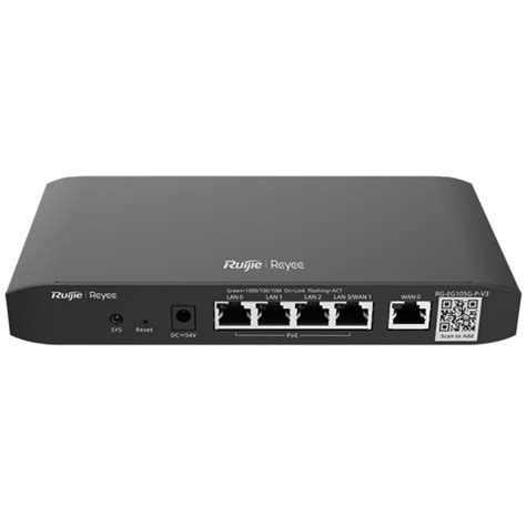 Reyee 5port Dual Wan Gigabit Cloud Managed Poe Router Rg Eg105g P V3