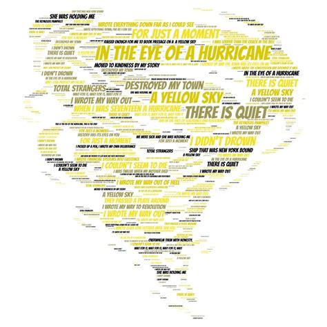 "Hurricane Lyric Silhouette" by Reed Andrews | Redbubble