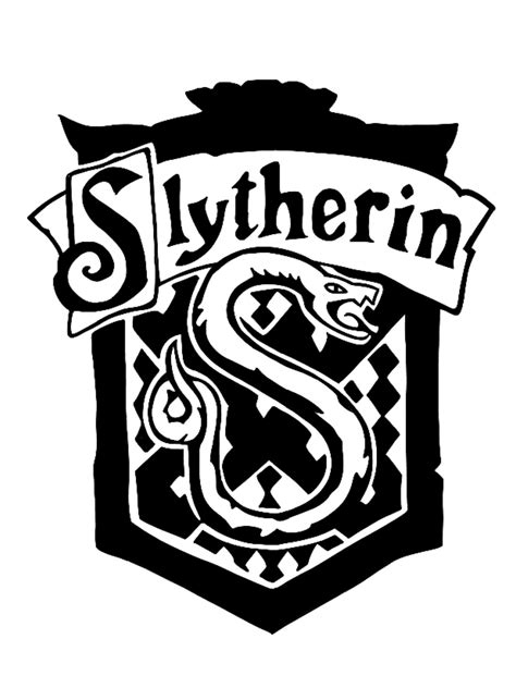 Hogwarts Crest Slytherin Decal Etsy