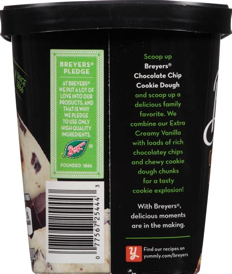 Breyers Chocolate Chip Cookie Dough Frozen Dairy Dessert 48 Oz Shipt