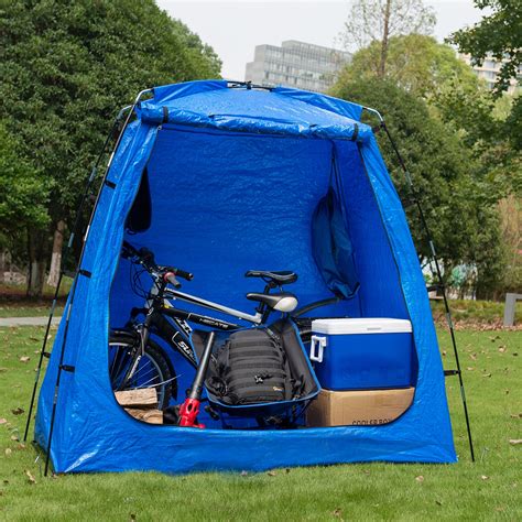 Eighteentek Storage Shed Vertical Shed Shelter With Window Bike Tent