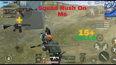 Solo Vs Squad Squad Rush On Me 10 Kills Akmm416 Best Pubg Lite