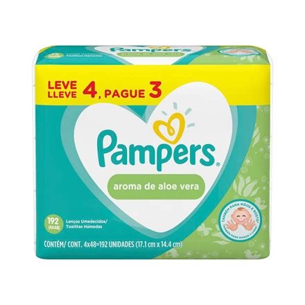 Kit Len Os Umedecidos Pampers Aloe Vera Unidades Farm Cias