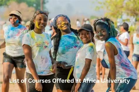 List of Courses Offered at Africa University, AU: 2024/2025 - Explore ...