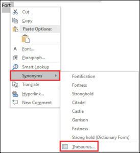 How To Use Thesaurus In Ms Word Simple Methods