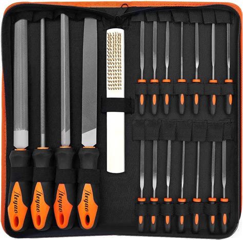 Hobby Applications 19 PCS Metal File Set Metal Small Wood Hand File ...