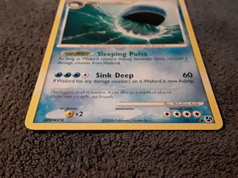 Pokémon TCG MP Wailord Non Holo Great Encounters 30 106 eBay