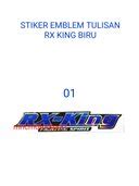 Jual Stiker Emblem Tulisan Rx King Biru X Cm Harga Per Set Di