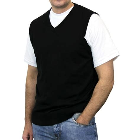 Blue Ocean Mens Big And Tall Solid Sweater Vest Sv 243bm