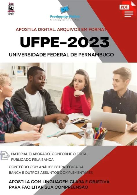 Provimento Efetivo Concursos Apostila UFPE Engenheiro Elétrico Prova 2023