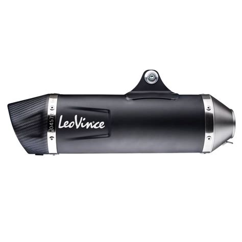 Échappement silencieux Slip On LeoVince NERO Inox noir pour Triumph