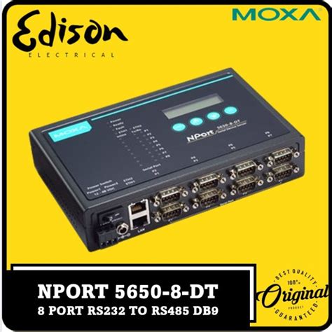 Jual MOXA Nport 5650 8 DT 8 Port RS 232 422 485 Serial Device Servers