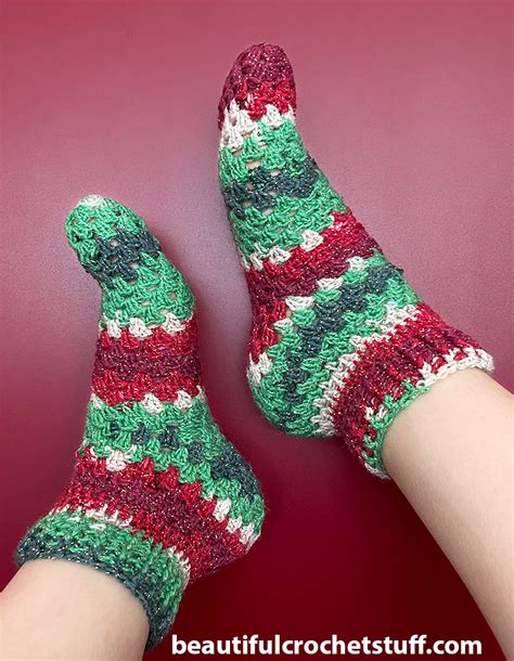 Crochet Granny Socks Pattern Beautiful Crochet Stuff