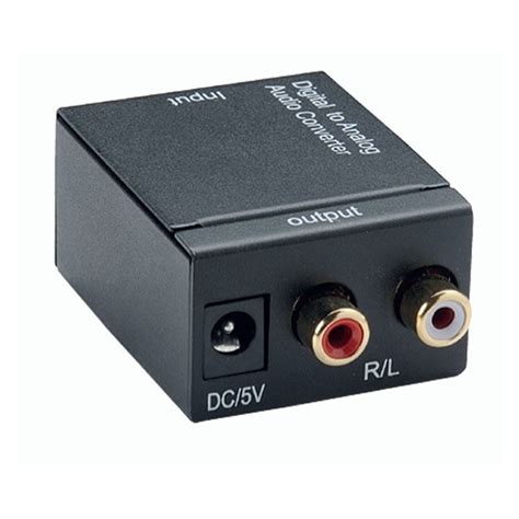 CONVERTISSEUR AUDIO NUM VERS ANALOGIQUE RCA CORDONS