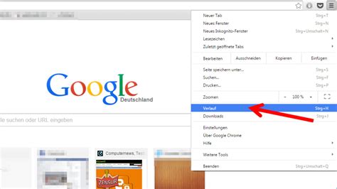 Browser Verlauf In Google Chrome L Schen Netzwelt