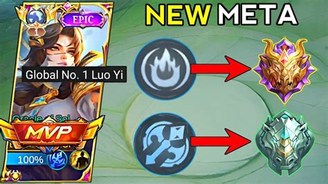 New Meta Luo Yi High Rank Build And Emblem Must Try Luo Yi