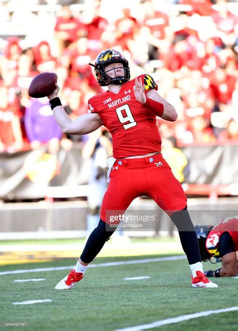 Maryland Quarterback Billy Edwards Jr Throws A Deep Pass During The