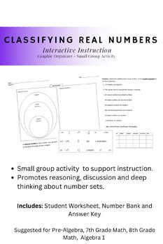 Classifying Real Numbers Interactive Instruction By Math In The