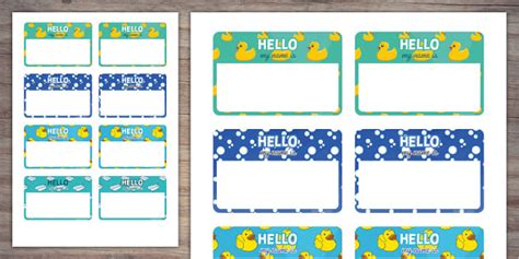 Rubber Duck Name Tags Twinkl Party Teacher Made Twinkl 45 OFF