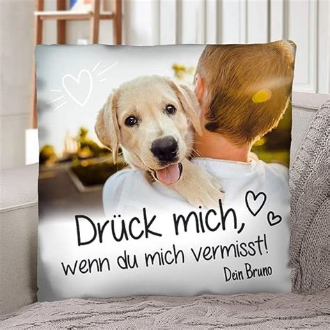 Pet Printed Personalisiertes Kissen Fotokissen Mit Eigenem Bild